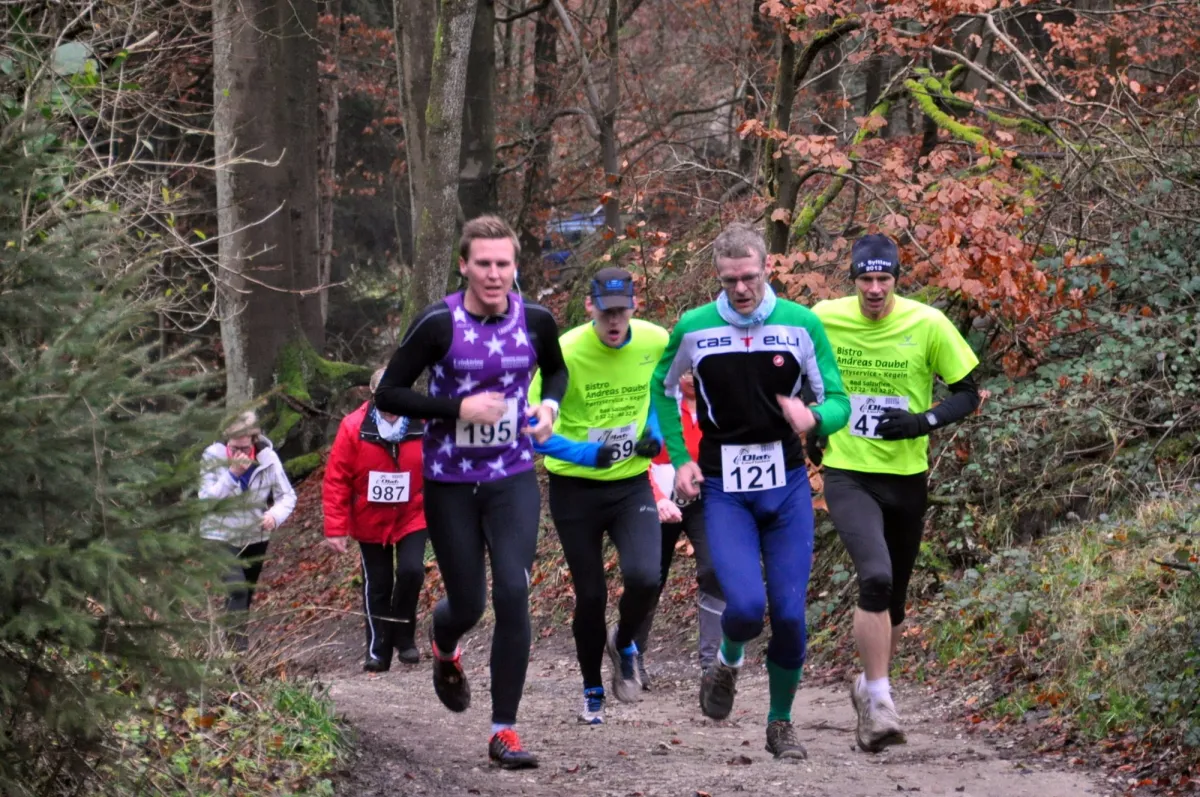 Der Lipperreiher Weihnachtslauf erfreut durch eine schönen Naturstrecke. Aber da gibt es auch diesen „fiesen Hügel“ aus dem Schopketal herau